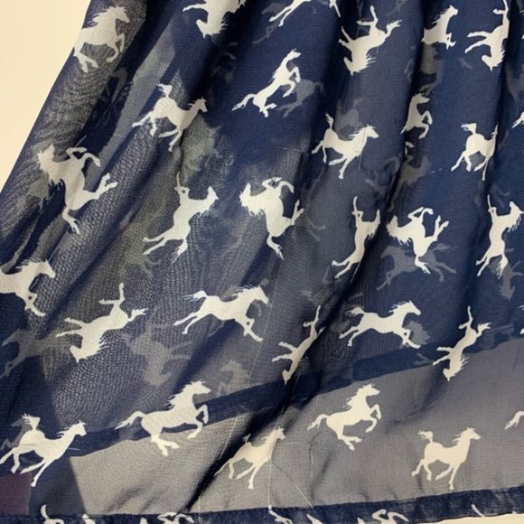 SPEECHLESS Horse Print Sheer Blouse - Picture 5 of 5